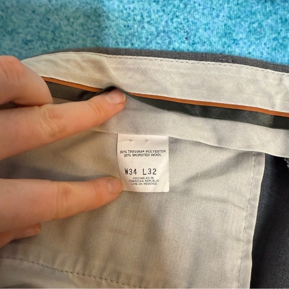 Levi's Travelers Pants Mens 34x26 Grey Polyester Wool Blend Relaxed Vintage - Picture 11 of 14